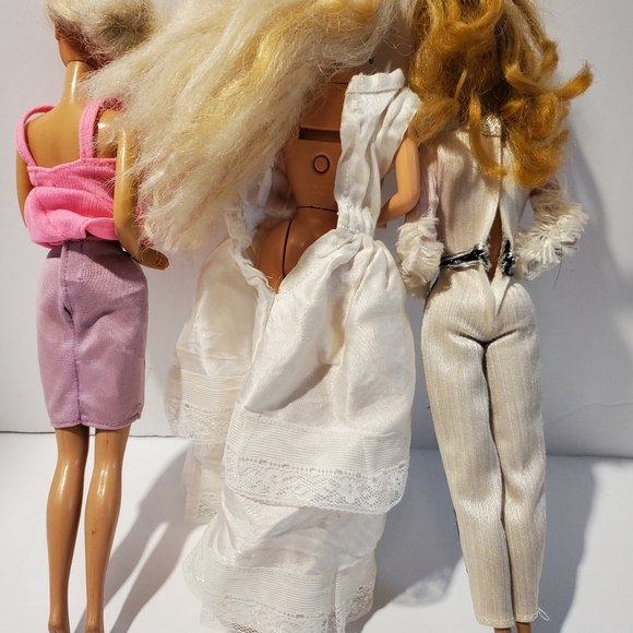 Lot Of 3 Vintage Mattel Barbie Dolls 1966 Bendy Knees 12" Fashion Dolls - Picture 2 of 13